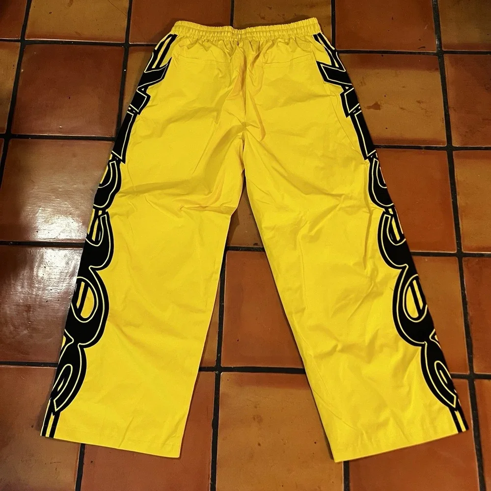 Vale Valley Soccer Track Pants L Yellow Joggers Vale Sports Division Baggy